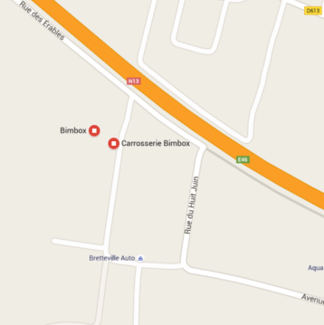 Plan d'accès Bimbox Caen